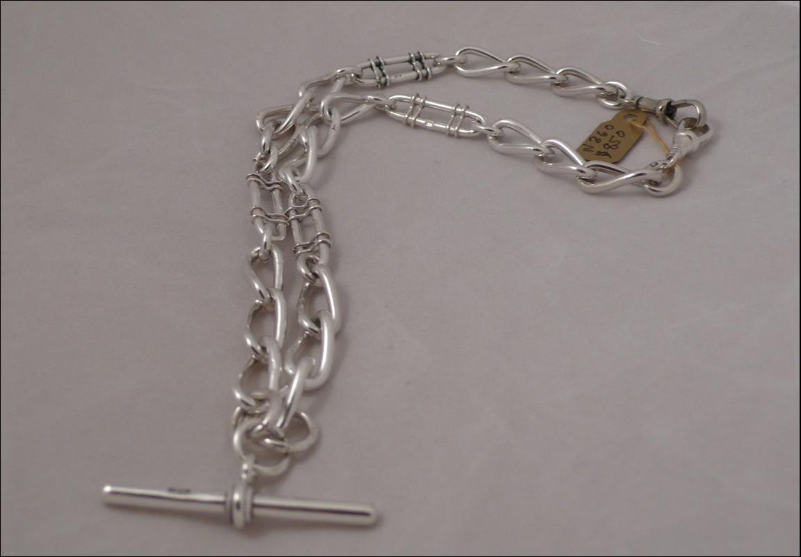 Victorian Sterling Silver Albert Chain