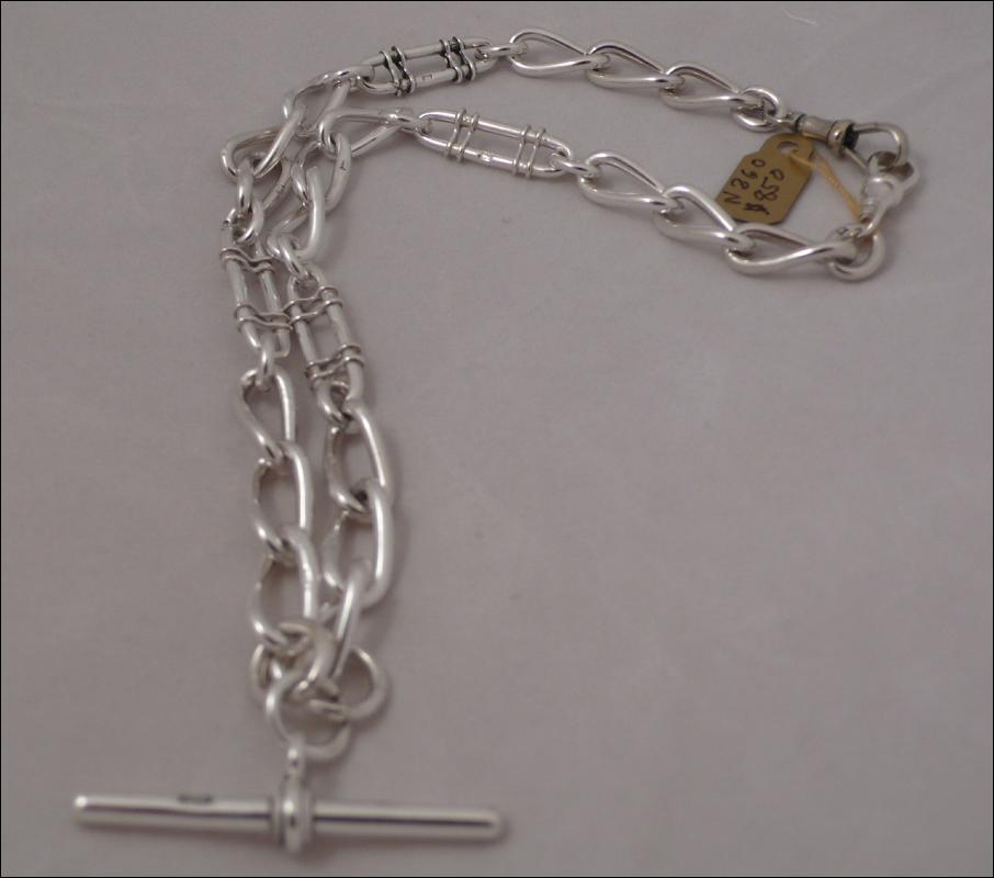 Victorian Sterling Silver Albert Chain