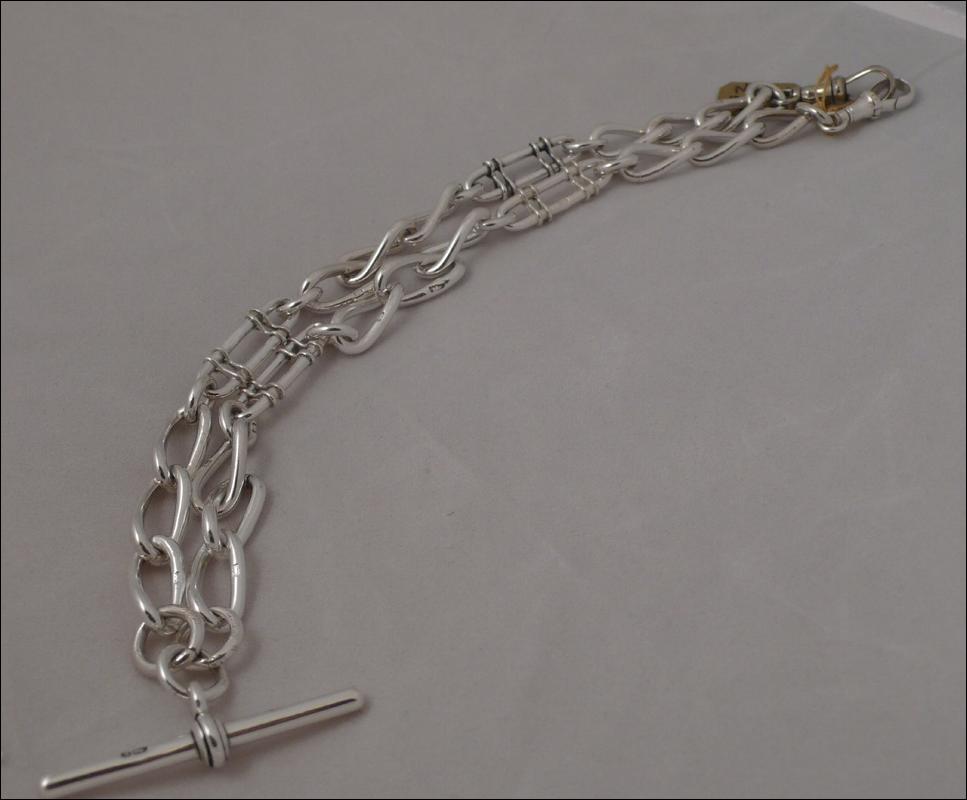 Victorian Sterling Silver Albert Chain
