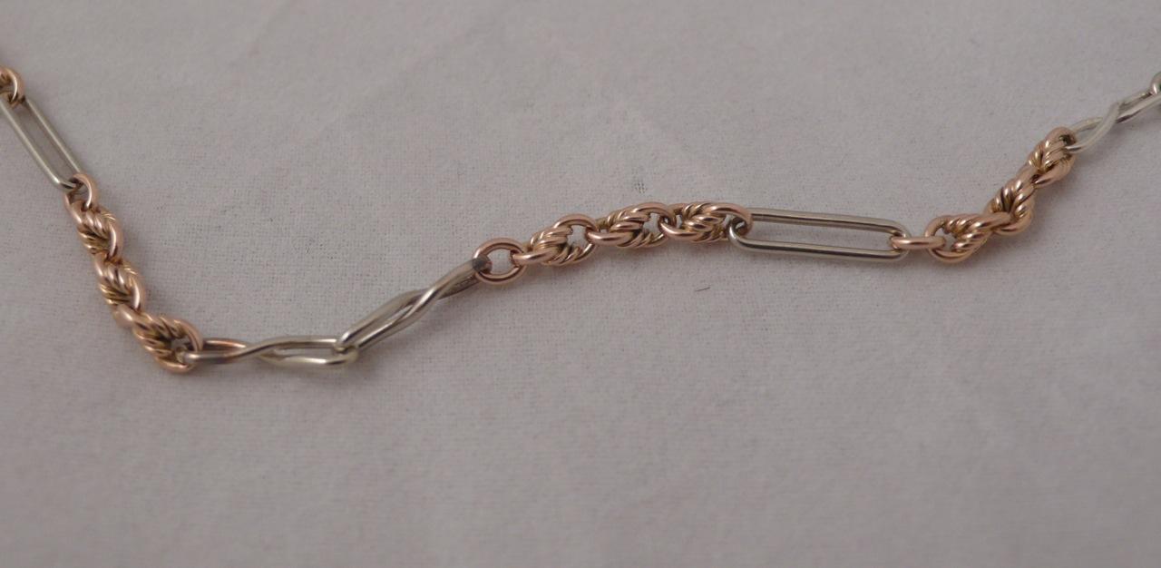 Victorian Gold and Silver Chain