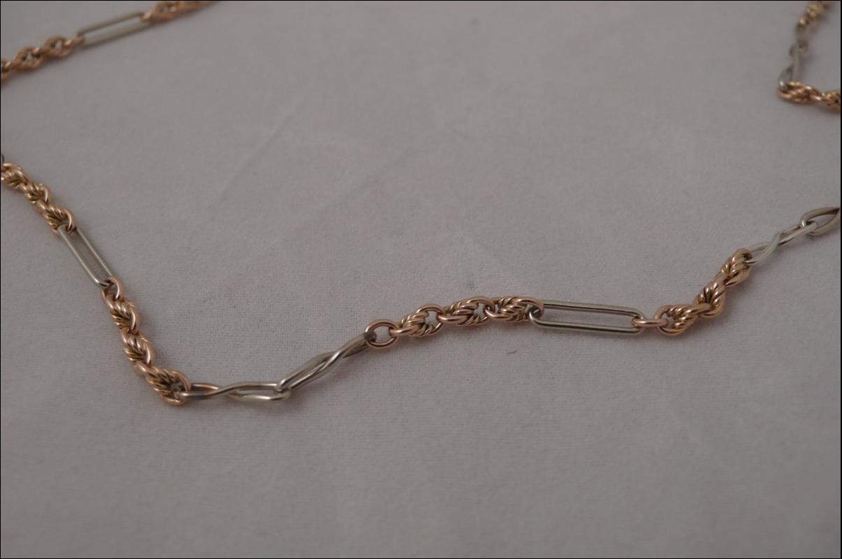 Victorian Gold and Silver Chain