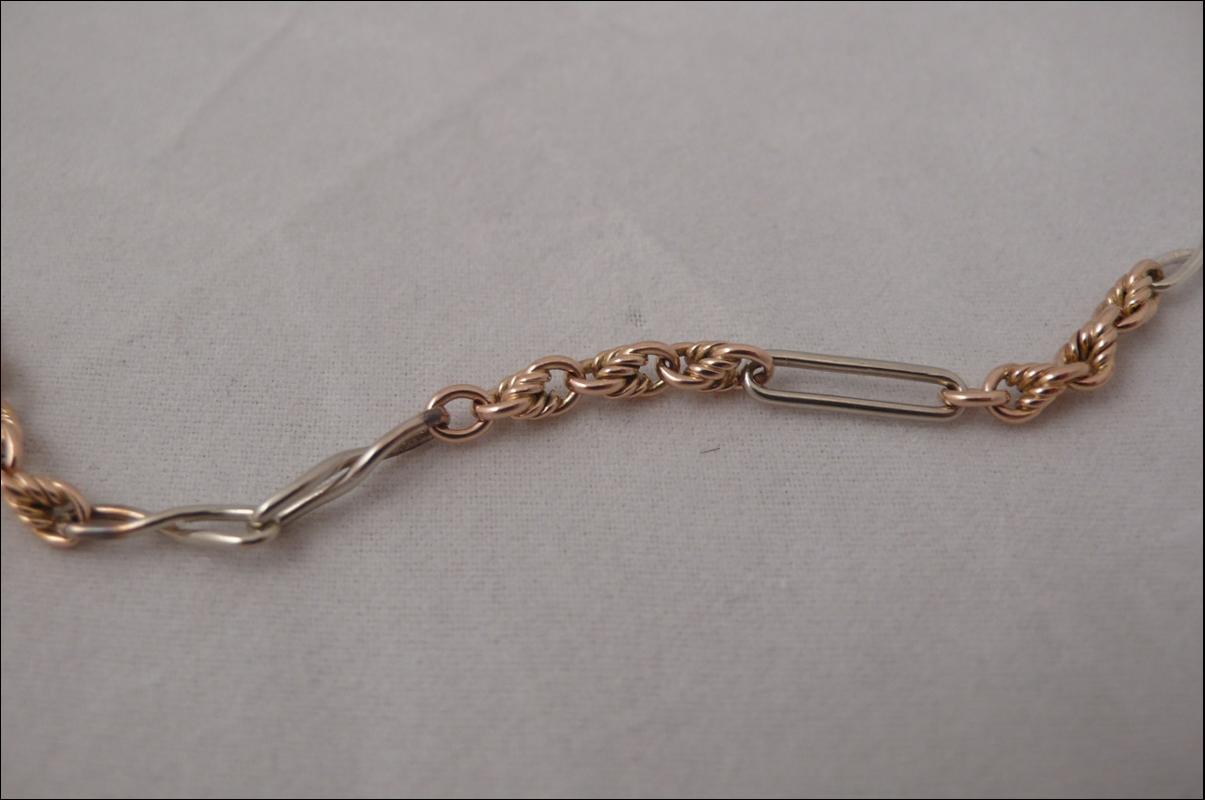 Victorian Gold and Silver Chain