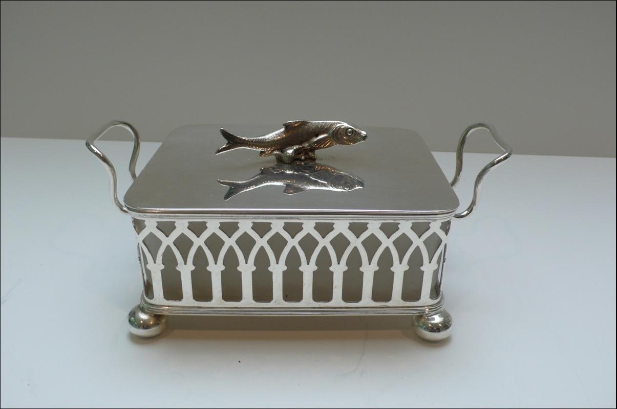 Victorian Silver Plated Sardine Dish