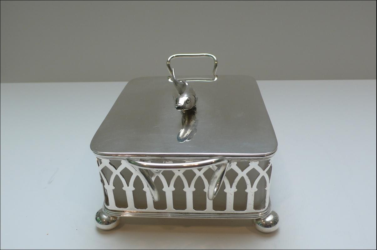 Victorian Silver Plated Sardine Dish