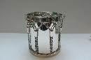 Rare Victorian Silver Plated Drum Biscuit Box