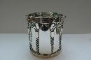 Rare Victorian Silver Plated Drum Biscuit Box
