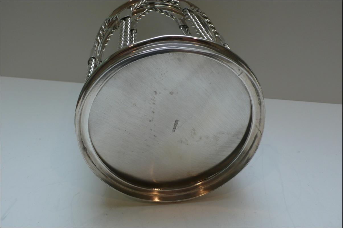 Rare Victorian Silver Plated Drum Biscuit Box