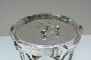 Rare Victorian Silver Plated Drum Biscuit Box