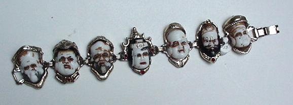 Vintage Chinese Faces Bracelet