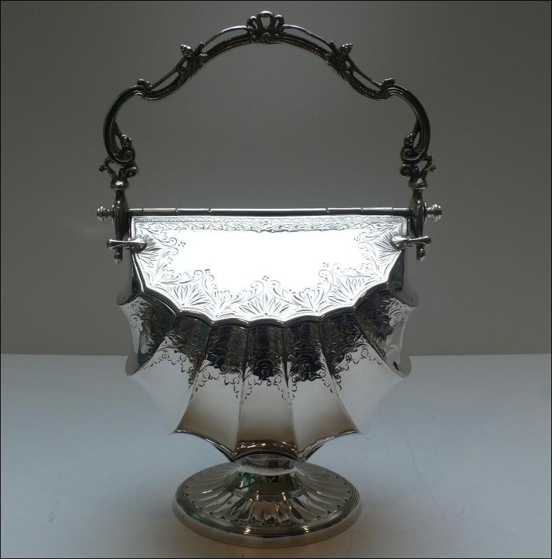 Victorian Silver lated Biscuit Box