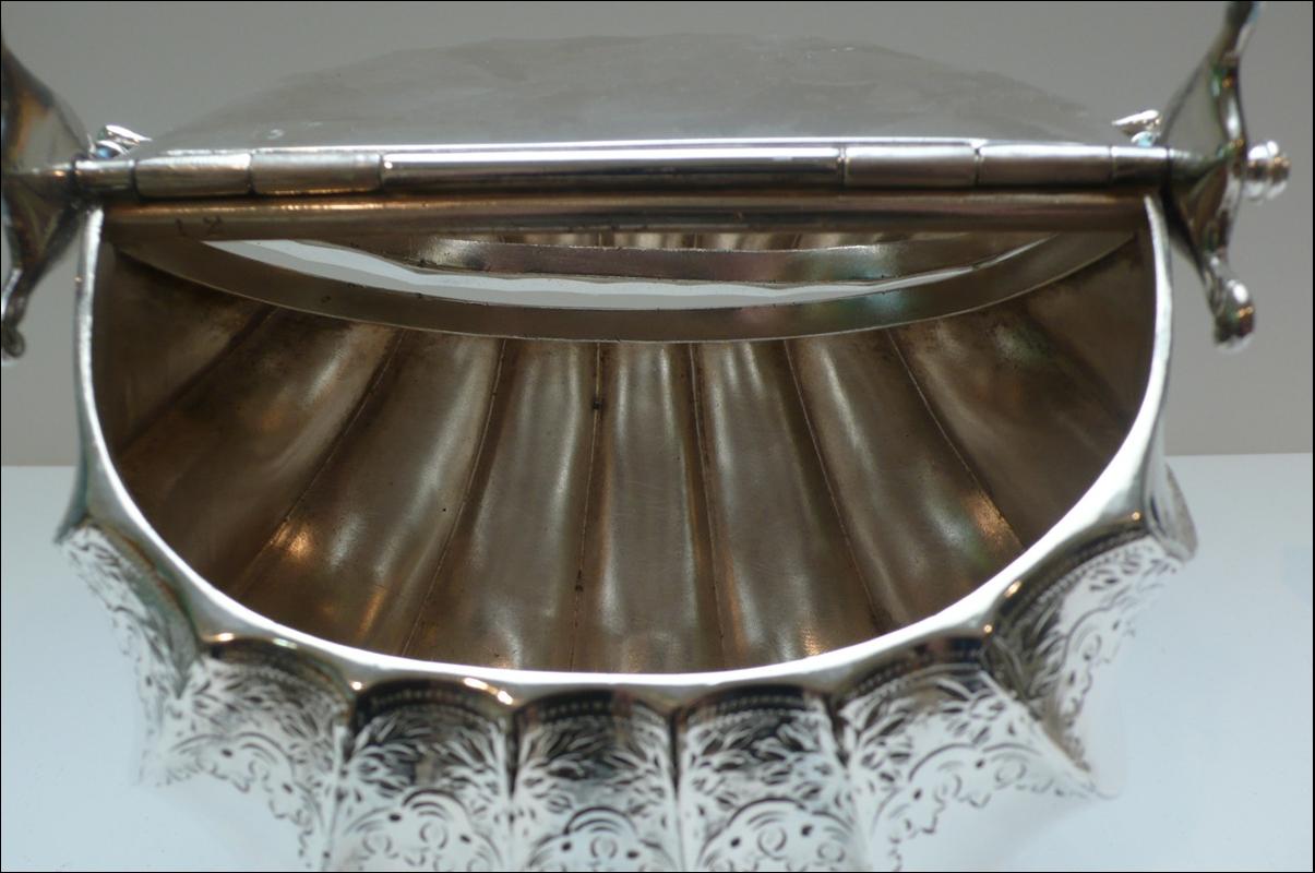 Victorian Silver lated Biscuit Box