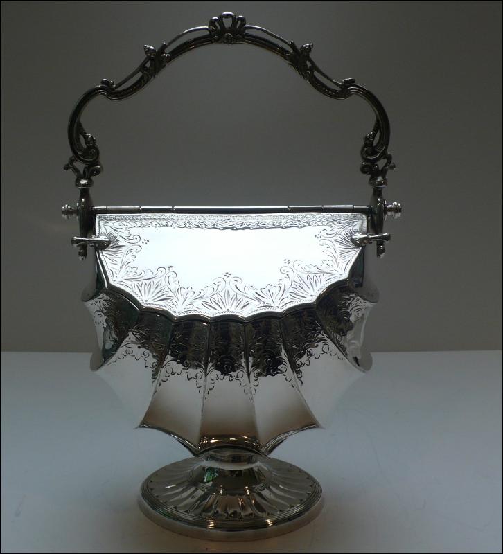 Victorian Silver lated Biscuit Box