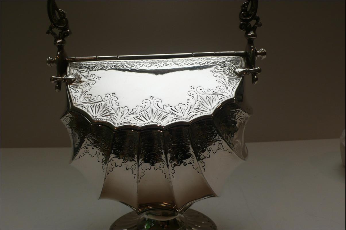 Victorian Silver lated Biscuit Box