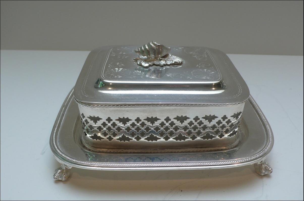Victorian Silver Plate Sardine Box