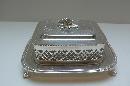 Victorian silver plate sardine boxv