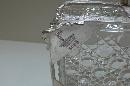 Victorian Silver plate and glass sardine box
