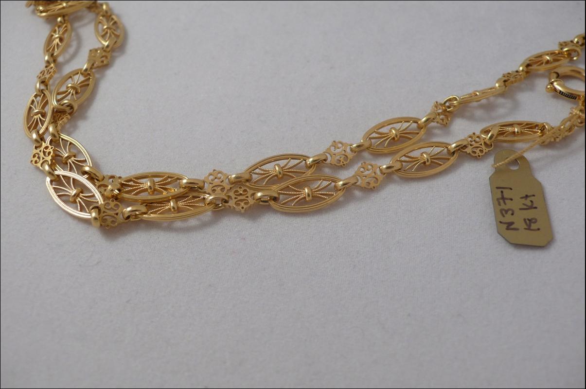 Victorian 18KT Gold Longguard