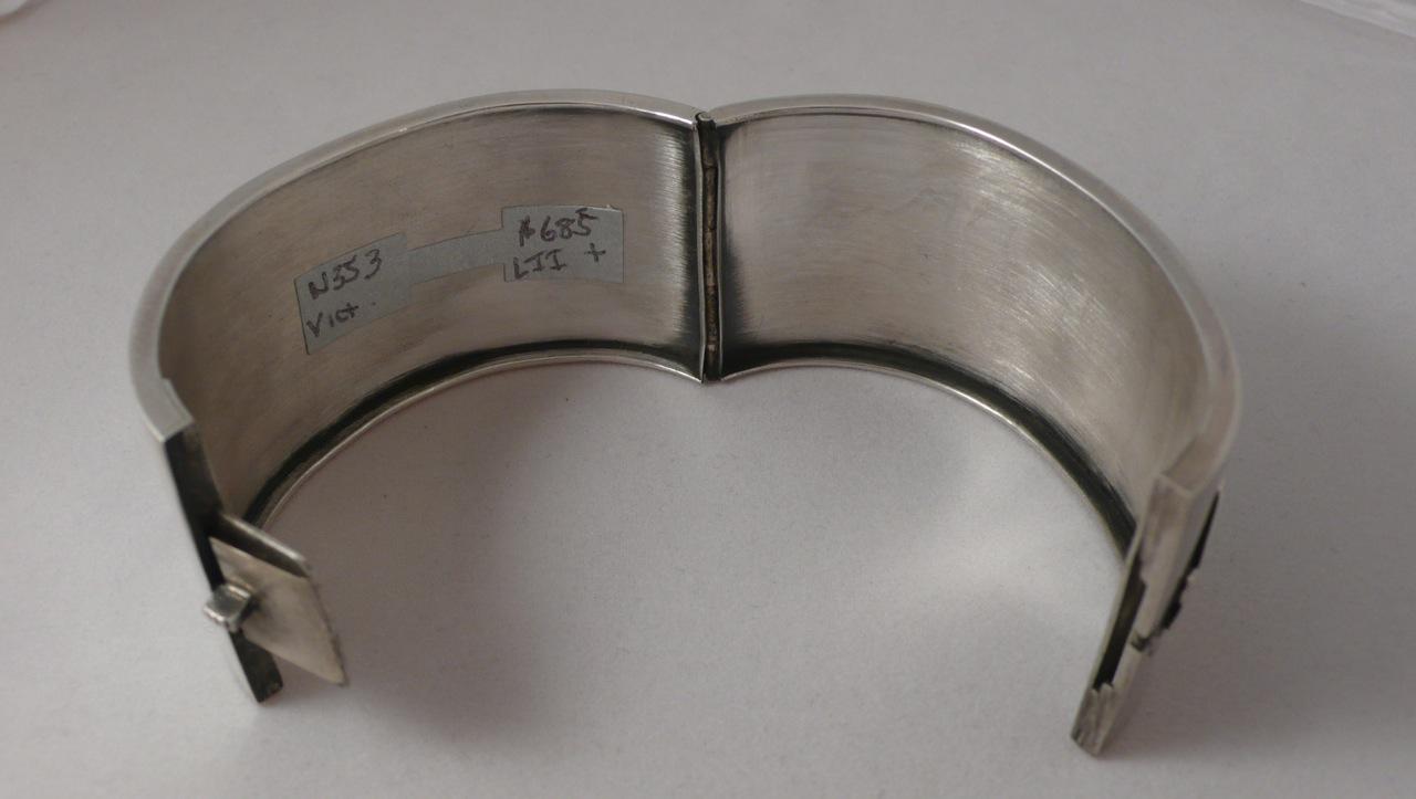 Victorian Silvre Wide Bangle