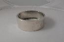 Victorian Sterling Bangle with Gold Flowers
