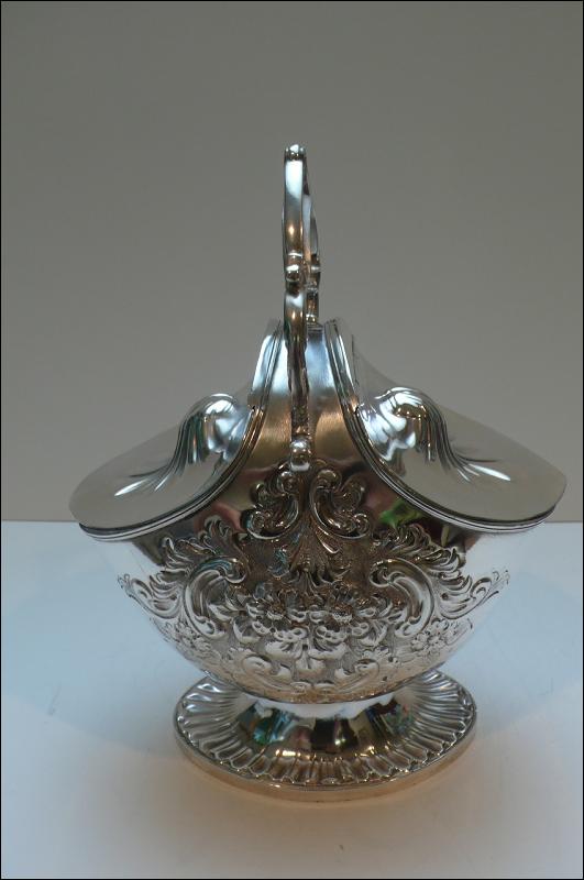 Victorian Silver Plated Biscuit Box