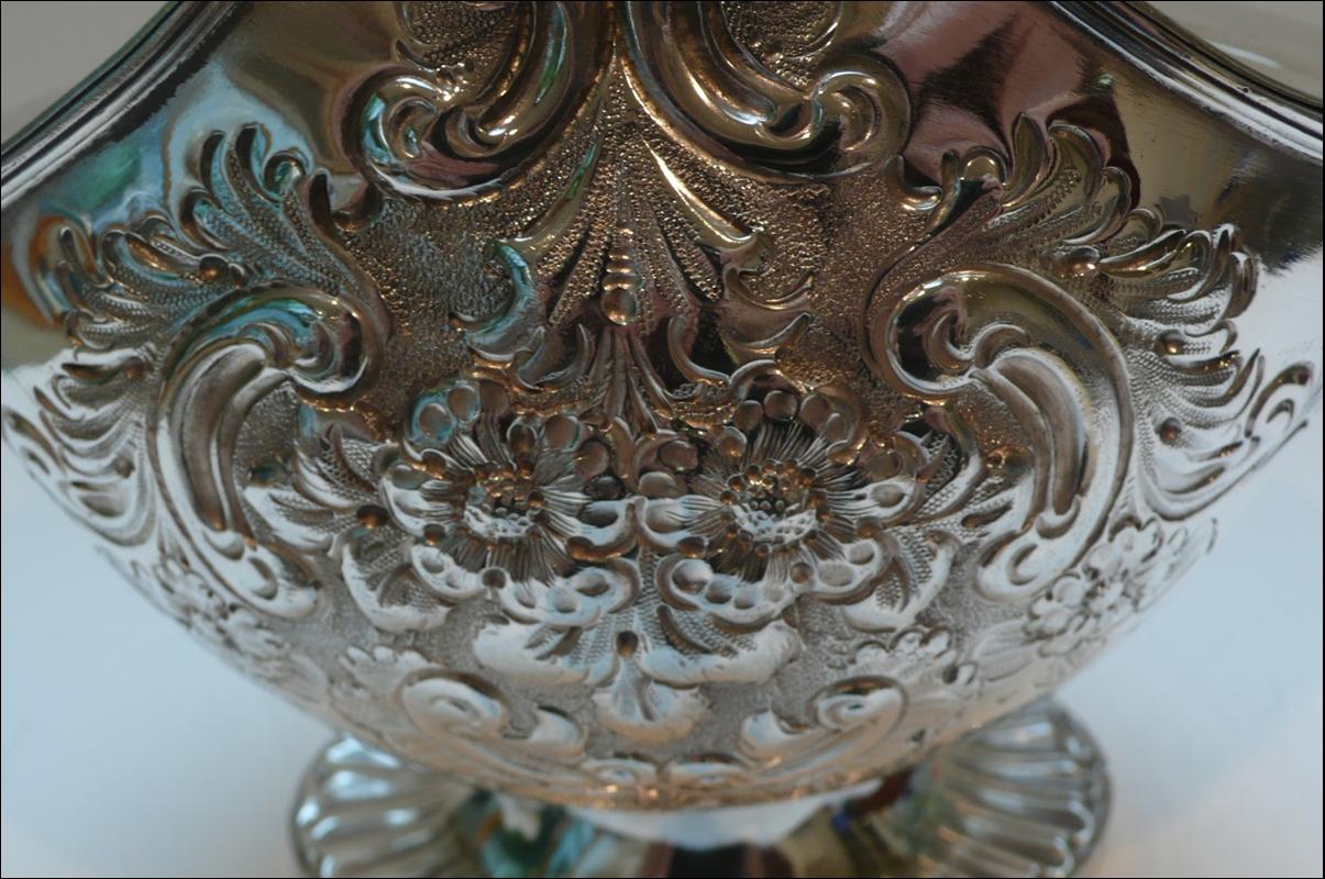 Victorian Silver Plated Biscuit Box