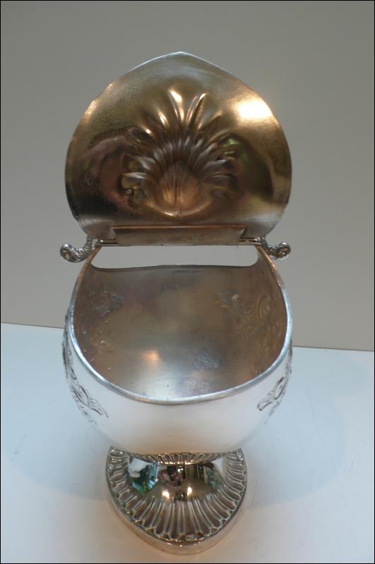 Victorian Silver Plated Biscuit Box