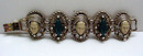 Beautiful Asian Faces Bracelet with pearls
