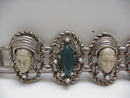 Beautiful Asian Faces Bracelet with pearls