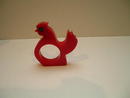 Bakelite Vintage Red Chicken Napkin Ring