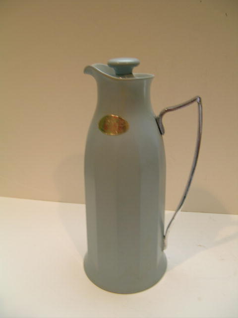 English Bakeite Vintage Blue Thermos