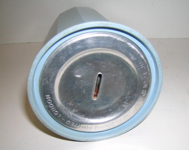 English Bakeite Vintage Blue Thermos