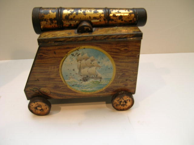 English Hartley and Palmer Cannon Biscuit Tin