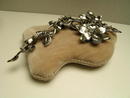 Fabulous Costume Crystal Red Magnolia Brooch