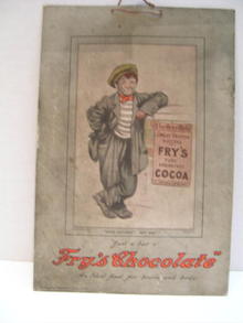 Fry's Chocolate Advertising Sign