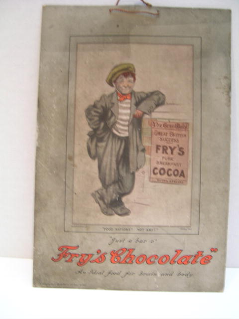 Fry's Chocolate Advertising Sign
