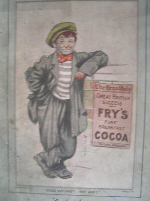 Fry's Chocolate Advertising Sign