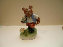 Herend Bear Figure with Honey Pot