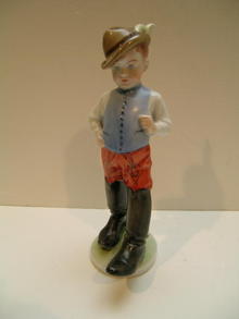 Herend Porcelain figure: Young Man in Hungarian