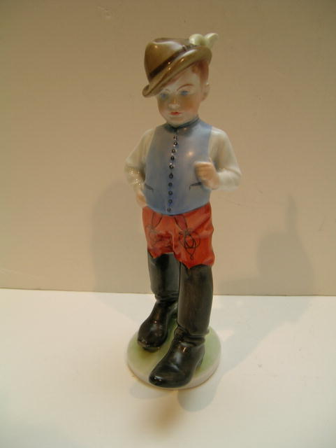 Herend Porcelain figure: Young Man in Hungarian
