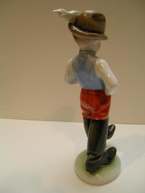 Herend Porcelain figure: Young Man in Hungarian