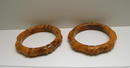Bakelite Vintage Bamboo Design Bangles