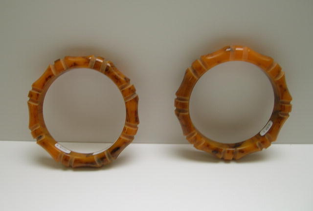 Bakelite Vintage Bamboo Design Bangles
