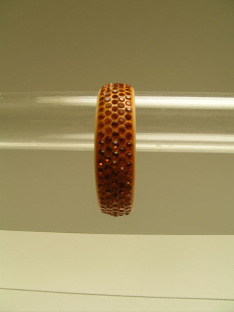 Vintage Celluloid Gold 5 Row Bangle
