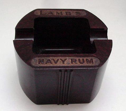 Bakelite Vintage English Ashtray:Lamb's Navy