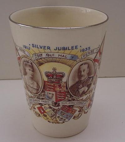 Commemorative: King George V and Mary Silver Jubilee Beaker