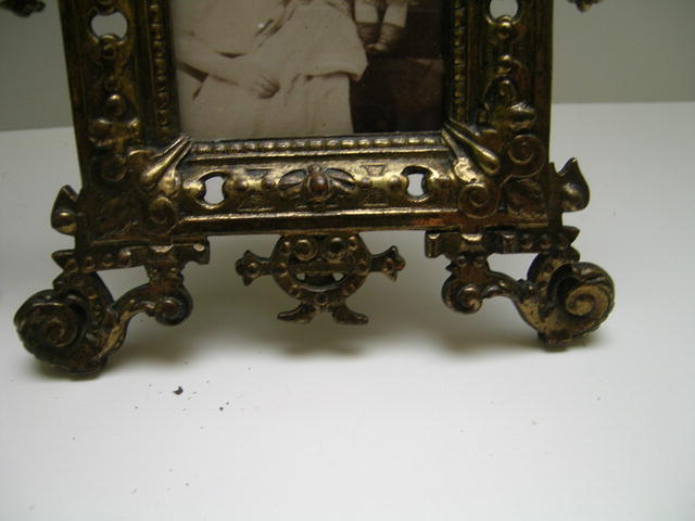 Victorian Pair of Elaborate Brass Frames