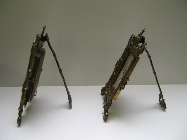 Victorian Pair of Elaborate Brass Frames