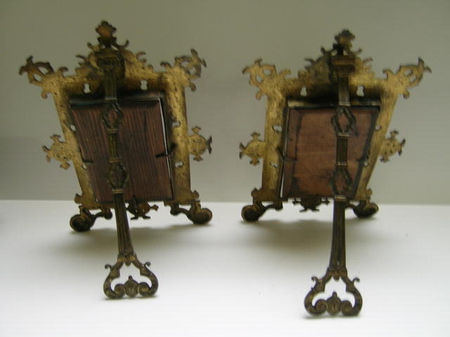 Victorian Pair of Elaborate Brass Frames