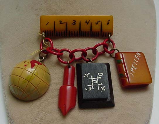 Bakelite School Vintage Pieces Pin