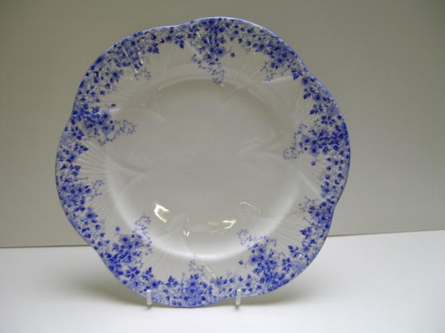 Shelley China Dainty Blue Cake Plate